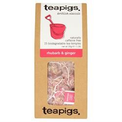 Teapigs | rhubarb & ginger 15 tea temples | 15bag For Sale