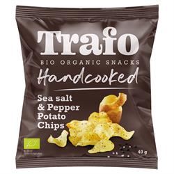 Trafo | Organic Handcooked Salt & Pepper Crisps 40g | 40g Hot on Sale