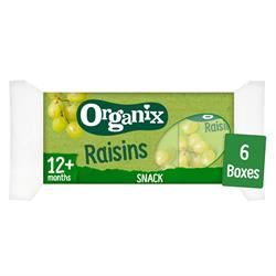 Organix | Mini Organic Raisin Fruit Snack Boxes Multipack 6x14g | 6 x 14g Hot on Sale