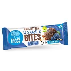 Brain Foods | Snack Bites- Blueberry and Chia 48g | 48g For Cheap