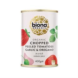 Biona | Organic Chopped Tomatoes with Garlic and Oregano 400g | 400g Online