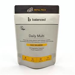 Balanced | Daily Multi Vitamin 30 Veggie Caps - Refill Pouch | 30 capsule Cheap