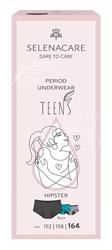 Selenacare | TEENS period panties Hipster Black Size 164 | 1 box For Sale