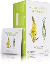 Nutratea | NutraTea Mullein Leaf & Thyme - 20 Tea Bags | 20 sachet on Sale