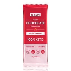 BeKeto | BeKeto - Vegan Keto Chocolate + MCT Wild Raspberry 80g | 80g Online Sale