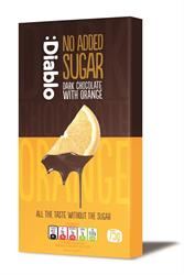 Diablo Sugar Free | Diablo Dark Chocolate Bar with Orange 75g | 75g Fashion