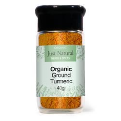 Just Natural Herbs | Organic Turmeric (Glass Jar) 60g | 60g Cheap