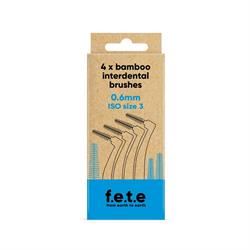 From Earth to Earth | FETE Interdental Brushes ISO Size 3 Blue 0.6mm | 17g For Discount