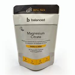 Balanced | Magnesium Citrate 60 Veggie Caps - Refill Pouch | 60 capsule For Discount