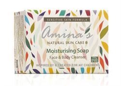 Amina s Natural Skincare | Face & Body Moisturising Soap Cleanse for Everyday Use 130g | 130g Supply