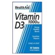 HealthAid | Vitamin D3 1000iu - 30 Tablets | 30 tablet on Sale