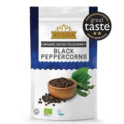 AUSHA | Organic Black Peppercorns 100g - Salted - 2** GREAT TASTE AWARD | 100g For Discount