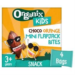 Organix | Organix KIDS Crazy Choco Orange Mini Flapjack Bites (4 x 23g) | 4 x 23g box Online Sale