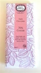 Roots and Wings | Roots & Wings Organic Dark Chocolate Bar. 70% Cocoa 80g | 80g For Discount