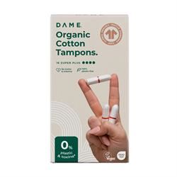 Dame | DAME Organic Cotton Super+ Tampons 16 Pack | 58g Online