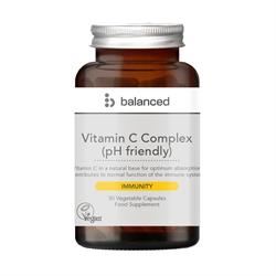 Balanced | Vitamin C Complex (pH Friendly) 30 Veggie Caps - Reusable Bottle | 30 capsule For Discount