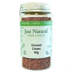 Just Natural Herbs | Organic Ground Cloves (Jar) 40g | 40g Fashion