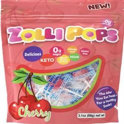 Zolli Pops | Cherry Sugar Free Lollipop Pouch 80g | 80g Online