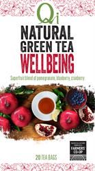 Qi | Wellbeing Green Tea 25 Tea bags   40g | 40g For Cheap