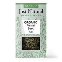 Just Natural Herbs | Organic Fennel Seed (Box) 40g | 40g Sale