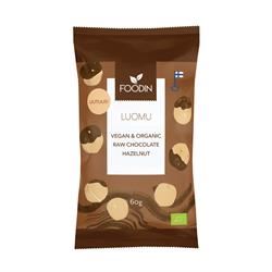 Foodin | Organic Raw Chocolate Coated Hazelnuts 60g | 60g Discount