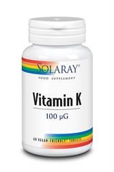 Solaray | Vitamin K 100mcg 60 Tablets | 60 tablet Online Hot Sale