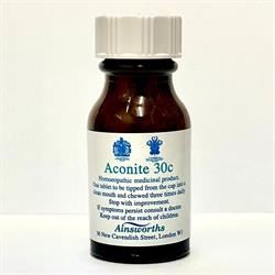 Ainsworths | Aconite 30c Single Counter Remedy 120 Tabs | 120 tablet Supply