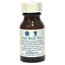 Ainsworths | Kali Bich 30C Single Counter Remedy 120 tabs | 120 tablet Online Sale