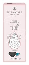 Selenacare | TEENS period panties Sporty Black Size 158 | 1 box Online Hot Sale