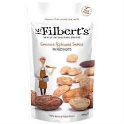 Mr Filberts | Mr Filberts Somerset Applewood Smoked Mixed Nuts 100g | 100g Fashion