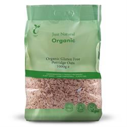 Just Natural Gluten Free | Organic Gluten Free Porridge Oats 1000g | 1000g Online now