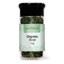 Just Natural Herbs | Organic Basil (Glass Jar) 15g | 15g Online Sale