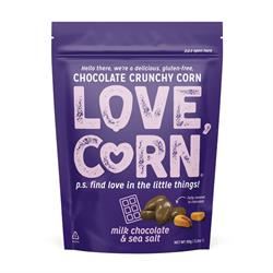 Love Corn | Milk Chocolate & Sea Salt Corn Snack 90g | 90g Sale