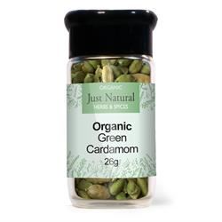 Just Natural Herbs | Organic Green Cardamom Pods (Glass Jar) 40g | 40g Discount