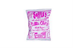 Soffles Pitta Chips | Black Pepper Pitta Chips 60g | 60g Fashion