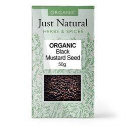 Just Natural Herbs | Organic Brown Mustard Seed (Box) 50g | 50g Cheap