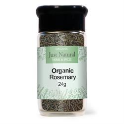 Just Natural Herbs | Organic Rosemary (Glass Jar) 30g | 30g For Sale