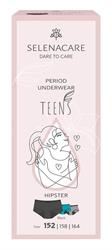 Selenacare | TEENS period panties Hipster Black Size 152 | 1 box on Sale