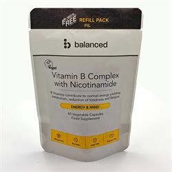 Balanced | Vitamin B Complex 60 Veggie Caps - Refill Pouch | 60 capsule Online Sale