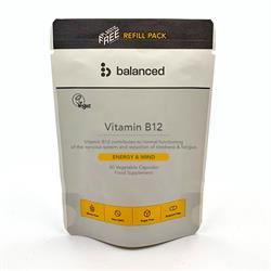 Balanced | Vitamin B12 30 Veggie Caps - Refill Pouch | 30 capsule Cheap