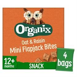 Organix | Organix Mini Oat & Raisin Flapjack Snacks Multipack (4x20g) | 4 x 20g box Cheap