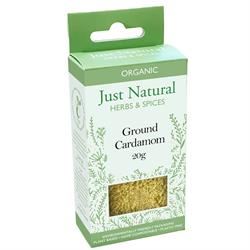 Just Natural Herbs | Organic Ground Cardamom(Box) 20g | 20g For Cheap