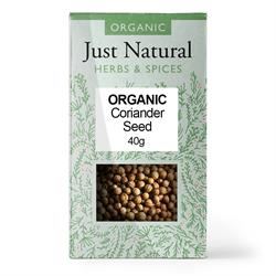 Just Natural Herbs | Organic Coriander Seed (Box) 40g | 40g Hot on Sale