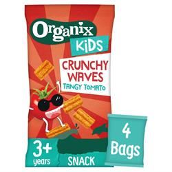 Organix | Organix KIDS Tangy Tomato Crunchy Waves (4x14g) | 4 x 14gbag Online