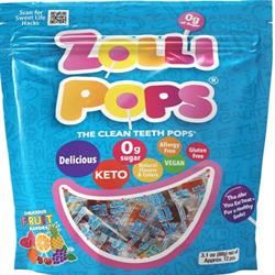 Zolli Pops | Variety Fruit Sugar Free Lollipops 80g | 80g Cheap