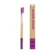 From Earth to Earth | Bamboo Toothbrush Purple Pizazz - Purple Medium | 17g Online now