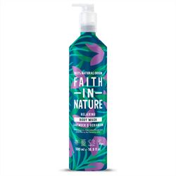 Faith in Nature | Lavender & Geranium Body Wash - 500ml Metal | 500ml Supply