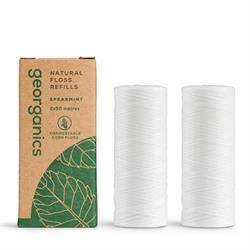 Georganics |  Dental Floss Refill - Spearmint 2x 50m | 24g For Cheap