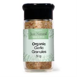 Just Natural Herbs | Organic Garlic Granules (Glass Jar) 65g | 65g Online Hot Sale