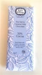 Roots and Wings | Roots & Wings Organic Sea Salt & Caramel Milk Chocolate Bar 80g | 80g Fashion